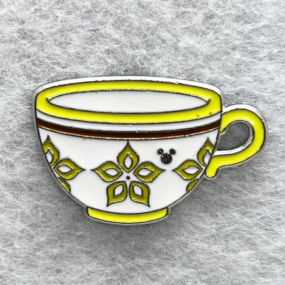 🔮 5/$25 Disney Alice in Wonderland Mad Tea Party Yellow Tea Cup‎ Pin